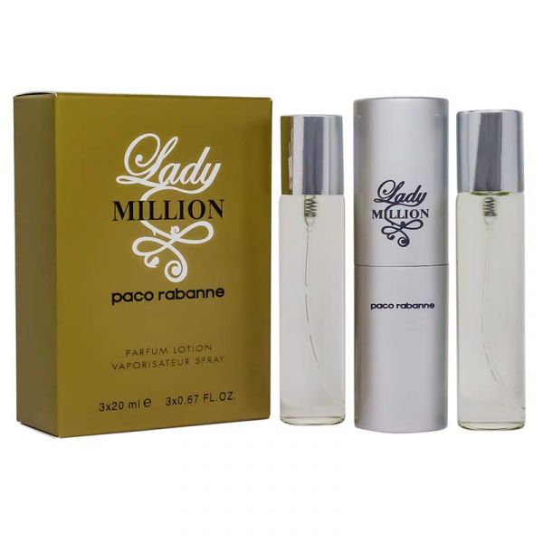 Paco Rabanne Lady Million, 3*20 ml